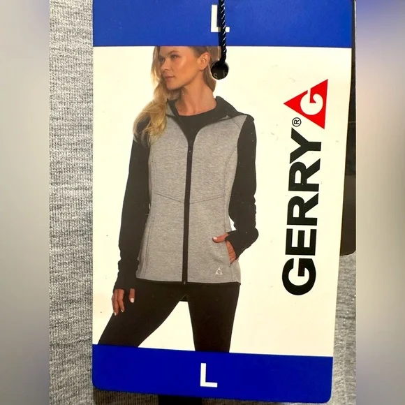 New Gerry Ladies' Lightweight Knit Vest Hooded in Light Heather Grey NWT - Picture 8 of 15